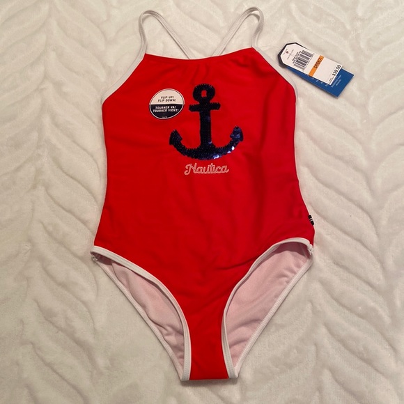 Nautica Girls Swimsuit - Picture 1 of 4